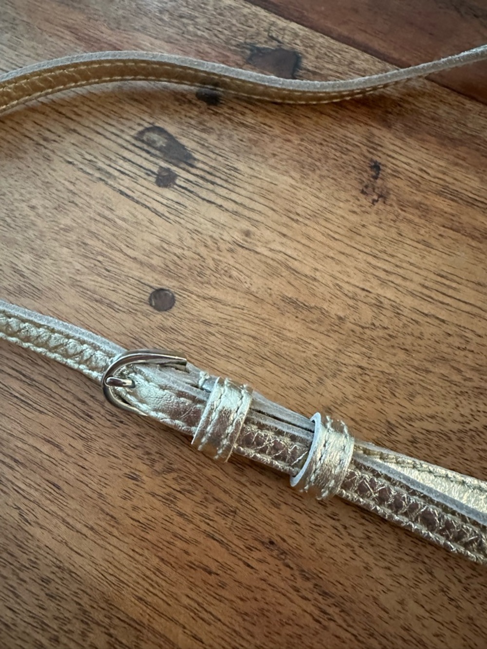 ☀️ New! MADEWELL Mini Crossbody Bag in Soft Grain Gold Metallic - Picture 5 of 12